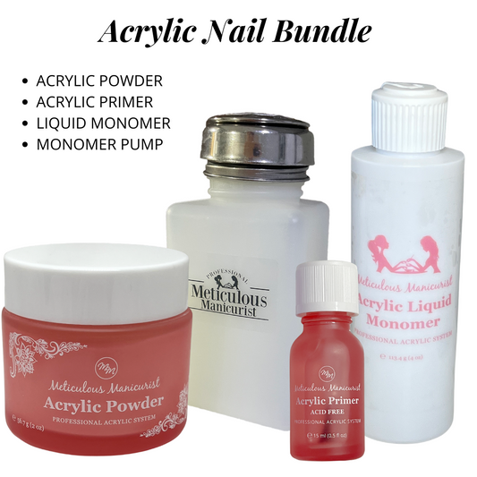 Acrylic Nails Bundle Kit with Menda Acrylic Pump