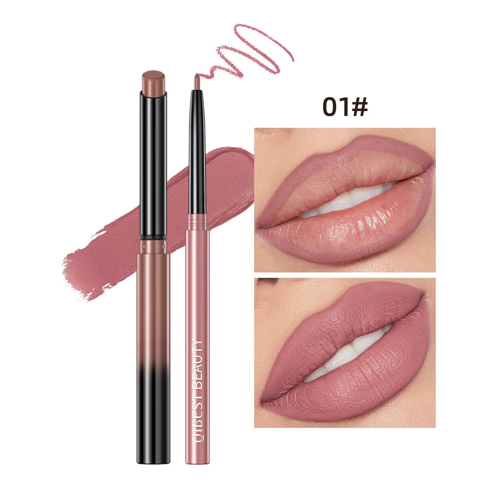 2 pc Lipstick and Pencil Waterproof Long-Lasting Lip Color