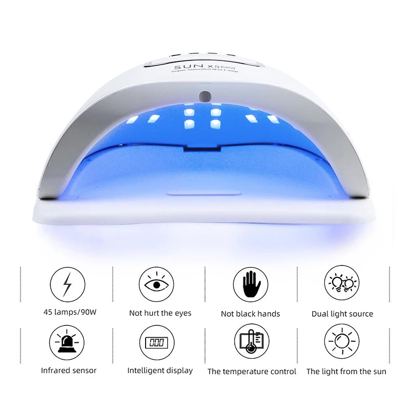 Gel Nail Dryer LED Lamp for Curing Gel and Gel Polish with Timer Auto Sensor