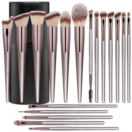 Premium Makeup Brush Set 18 Pcs with Black Case