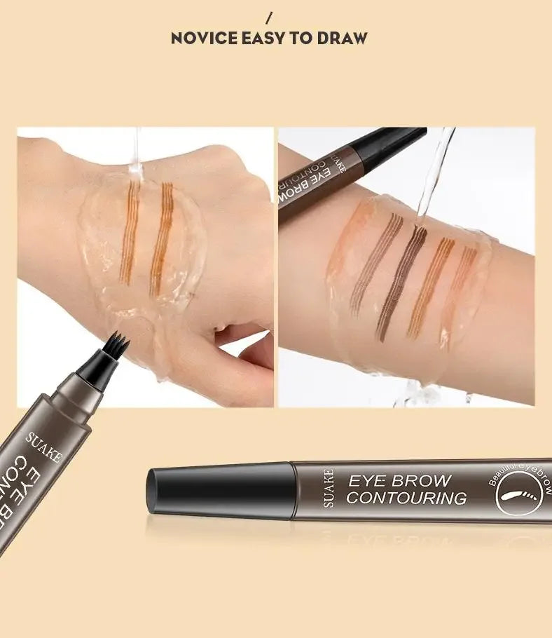 4 Fork Eyebrow Pencil Waterproof