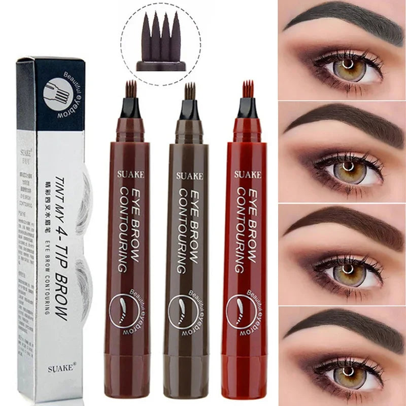 4 Fork Eyebrow Pencil Waterproof