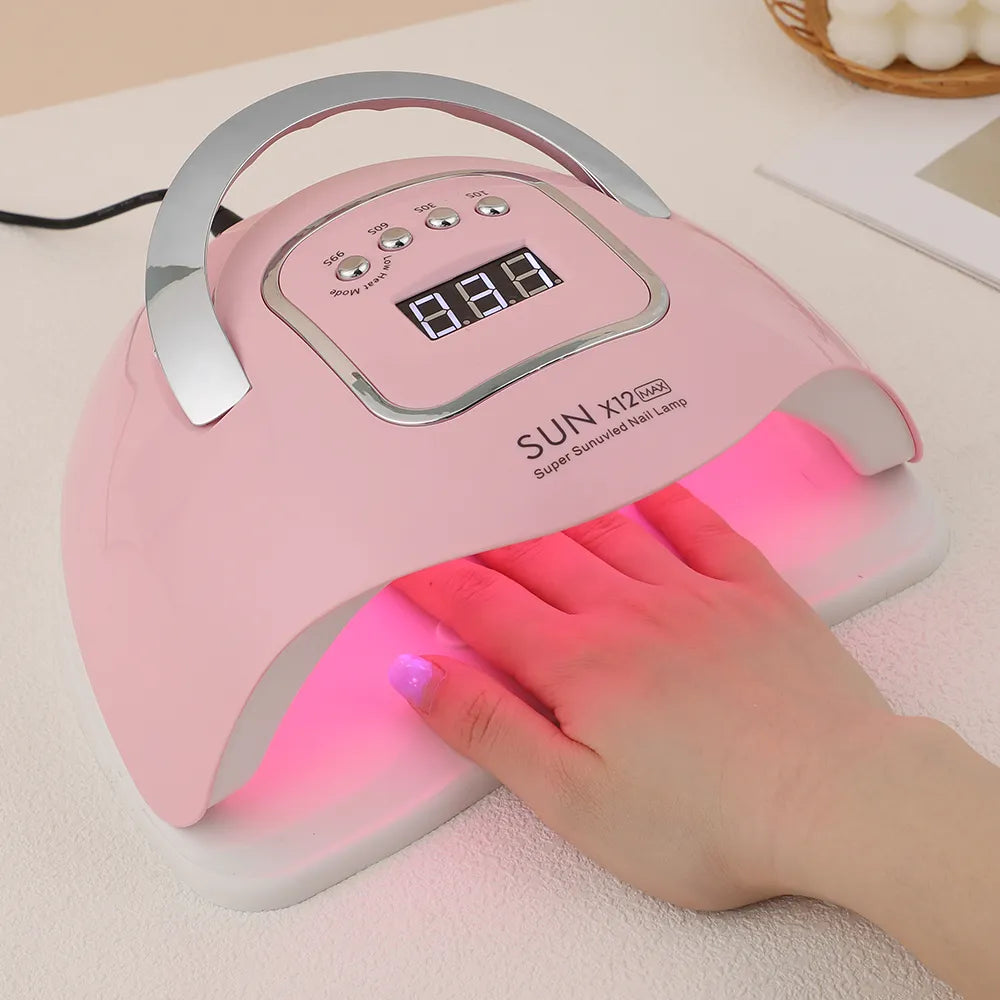 Gel Manicure Nail Lamp SUN X12 MAX 280W UV LED 4 Timer Setting 66LEDS